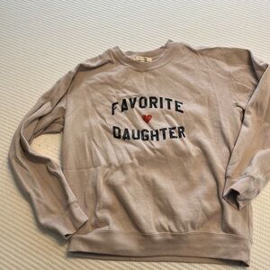 Favorite Daughter Beige Crewneck